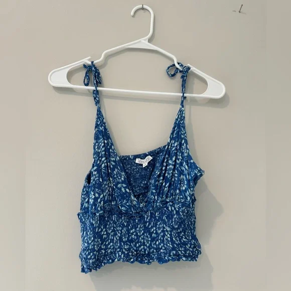 Blue Crop Top - Picture 2 of 5